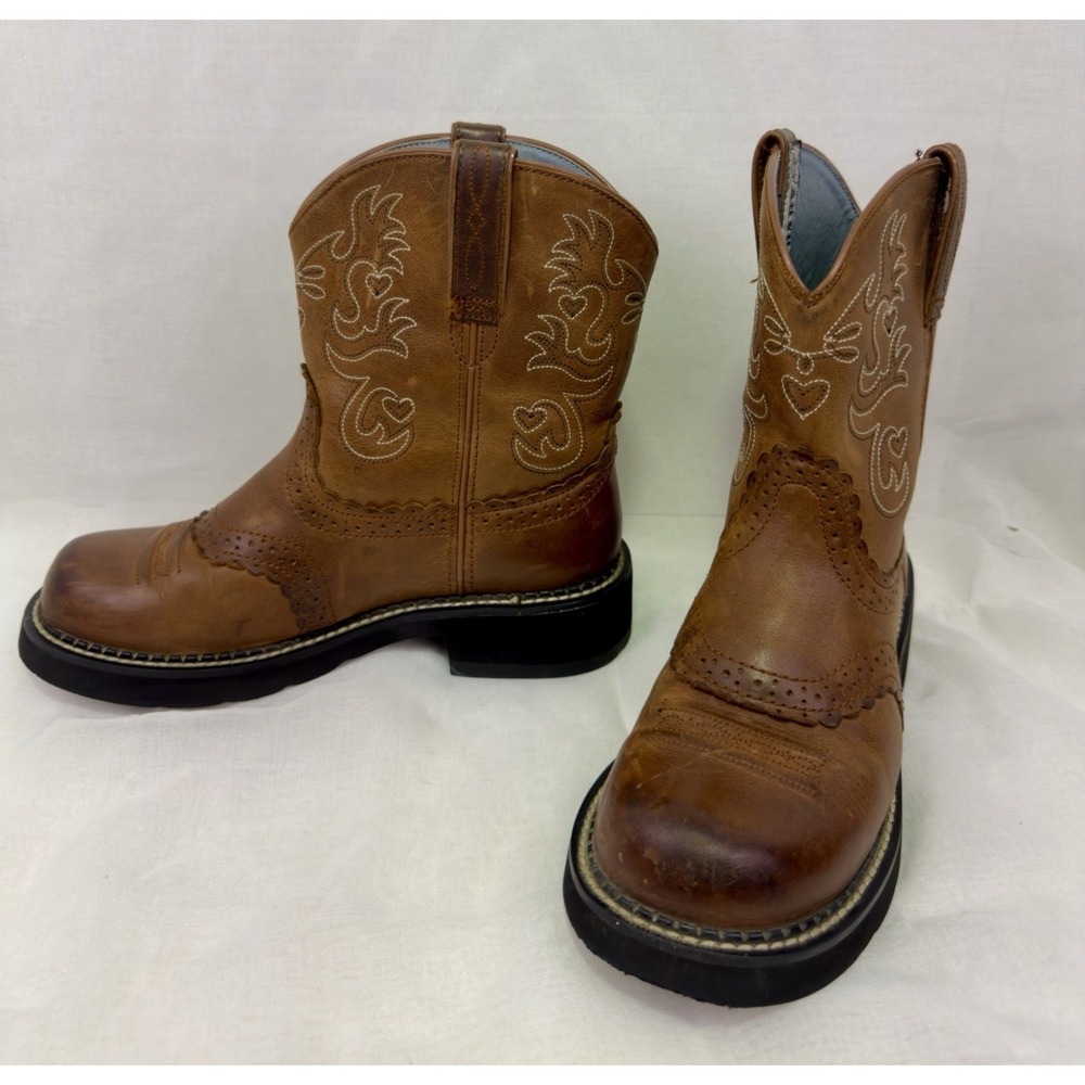 Ariat Fatbaby Original Womens 8.5B Brown Leather Western Cowboy Boots 1000860